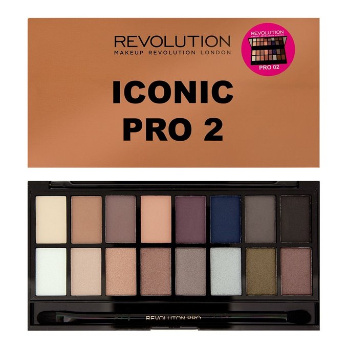 Makeup Revolution Salvation Palette 16 Zestaw cieni do powiek Iconic Pro 2 (16 kolorów) 16g