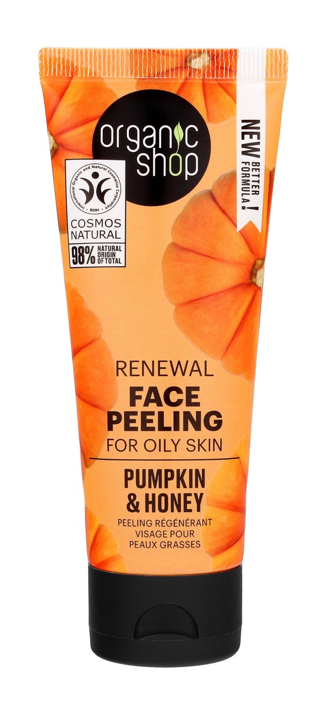 ORGANIC SHOP Normalizujący Peeling do twarzy Pumpkin & Honey 75ml