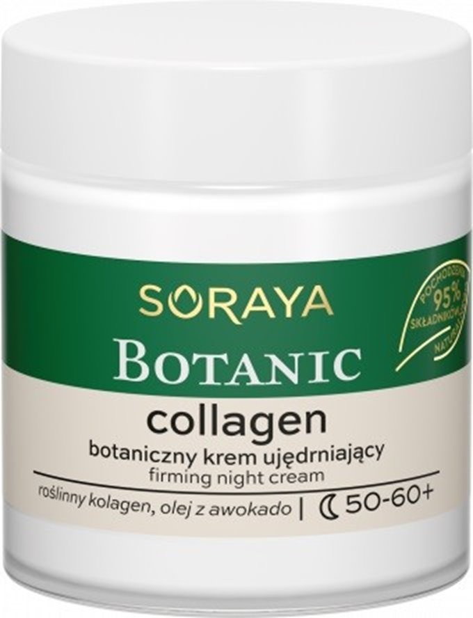 Soraya Botanic Collagen 50-60+ Botaniczny Krem ujędrniający na noc  75ml