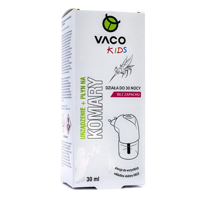 VACO Kids Elektro + płyn na komary dla Dzieci (30 nocy) - 30 ml