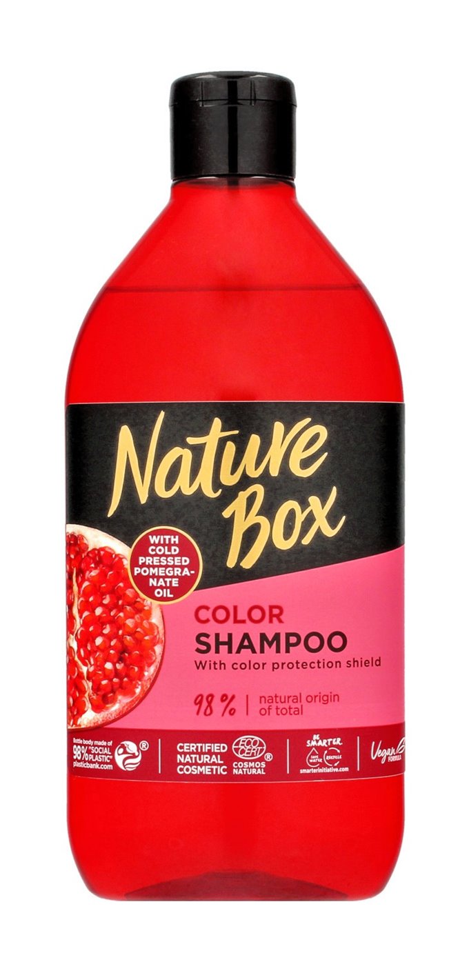 Nature Box Pomegranate Oil Szampon do włosów chroniący kolor  385ml
